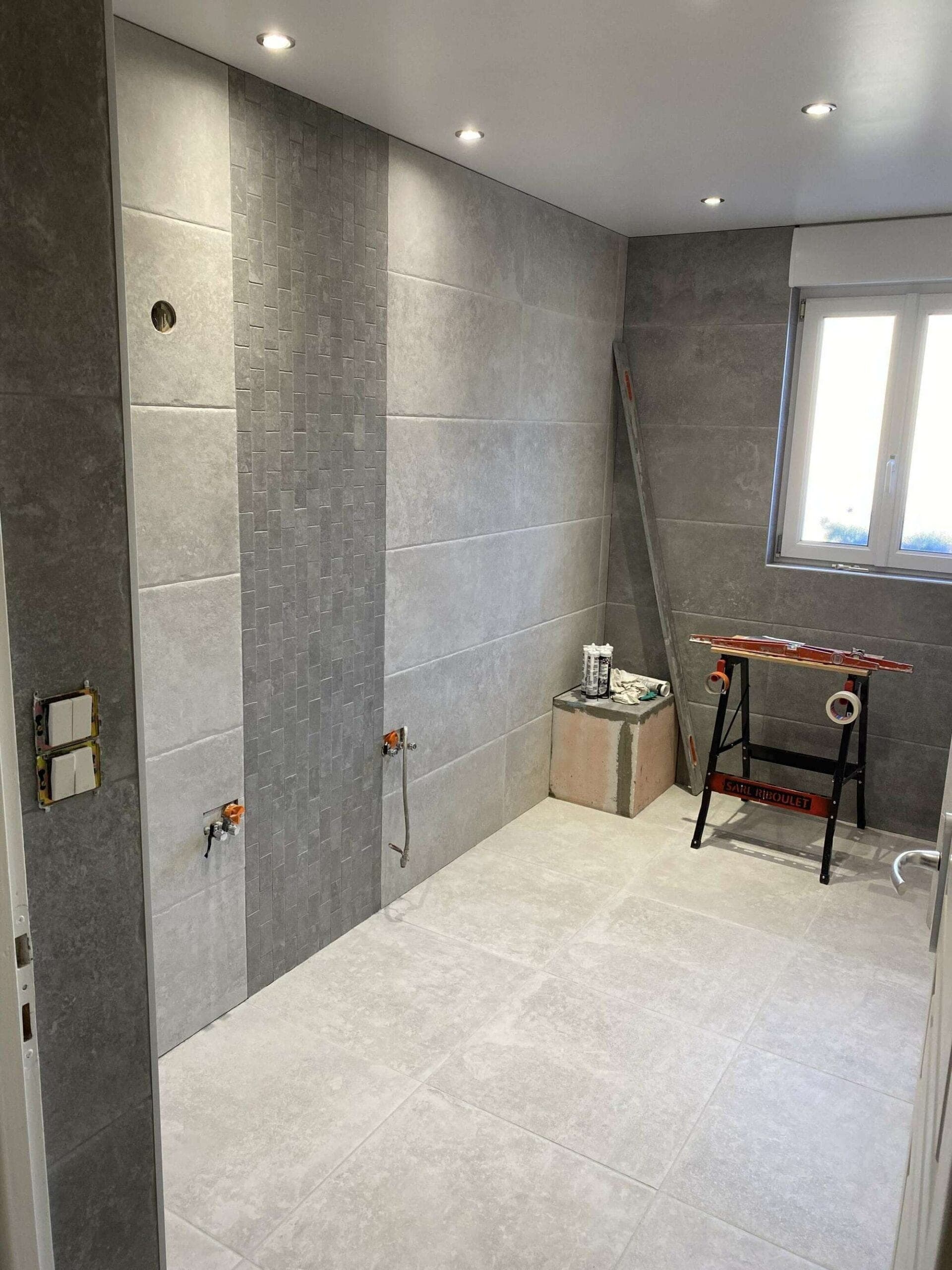 Finition faïence neuve - après