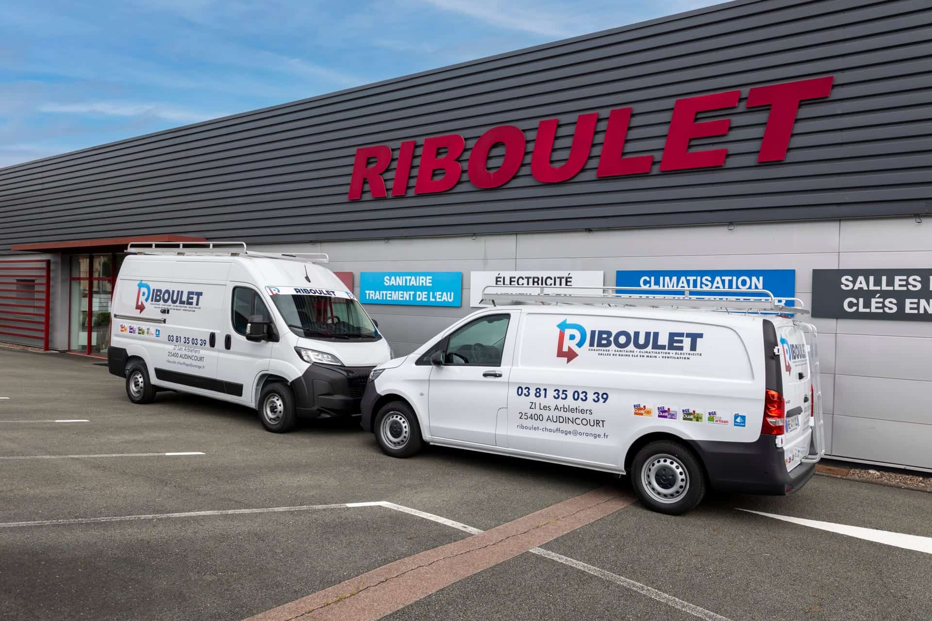 Équipe SARL Riboulet en intervention