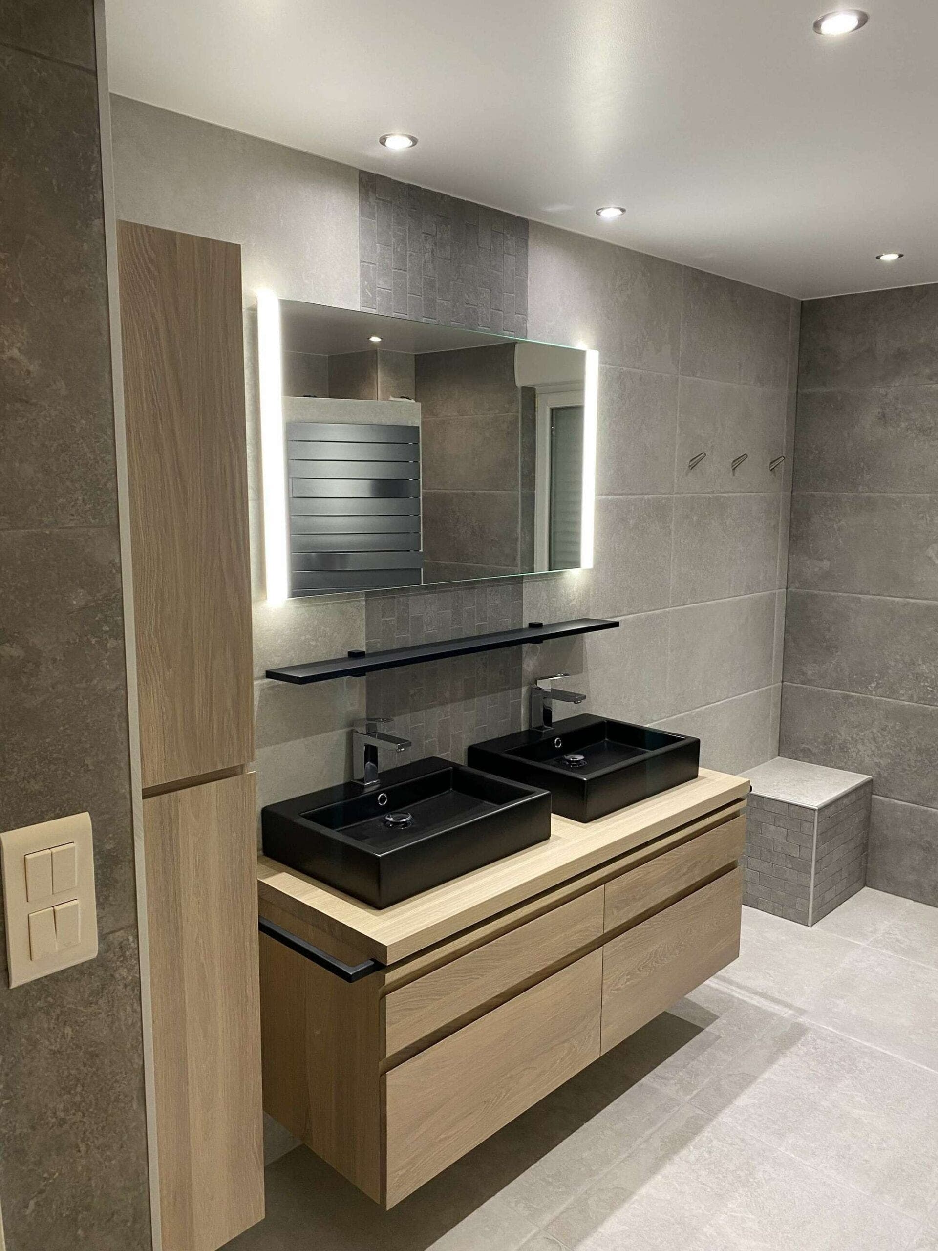 Salle de bain rénovée par Riboulet